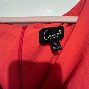 Connected Apparel Coral Red Women's Dress